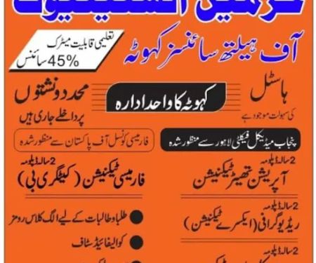Harmain Institute of health sciences kahuta