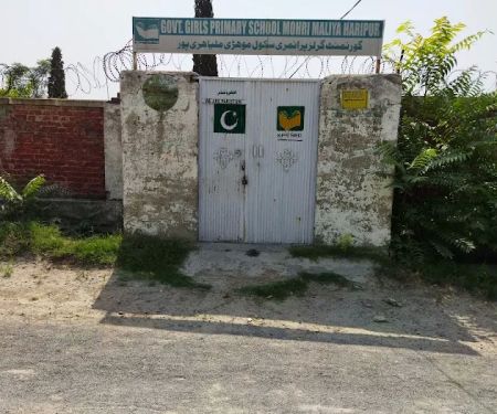 GOVT GIRLS PRIMARY SCHOOL MOHRI MALYA