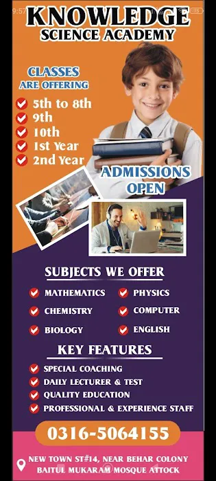 Knowledge Science Academy New Town street Number 14 Near Behaar Colony baitul Mukaram Mosque Attock city Punjab Pakistan Picture 7