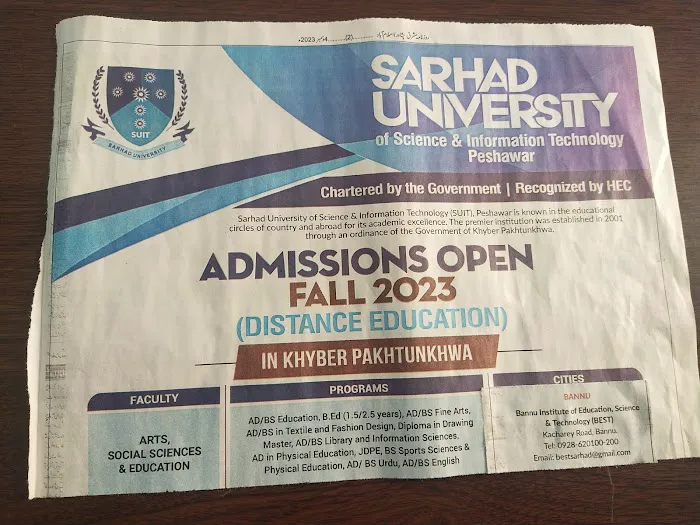 Sarhad University Bannu Picture 1