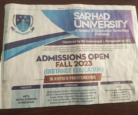 Sarhad University Bannu