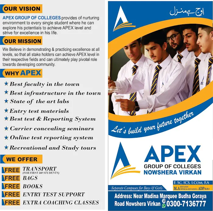 APEX GROUP OF COLLEGES NOWSHERA VIRKAN (Girls Campus) Picture 2